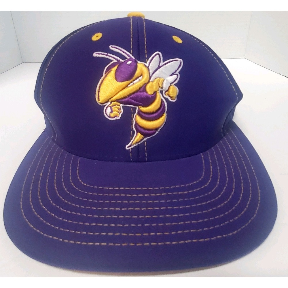 Zephyr Charlotte Hornets Cap Fitted S Baseball Hat Purple/Gold Embroid 3D Stitch